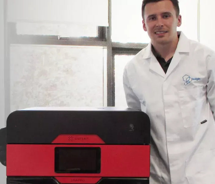 Bulgin Rapid Response Team using a Sinterit Lisa PRO SLS 3D printer for industrial 3D printing for prototyping