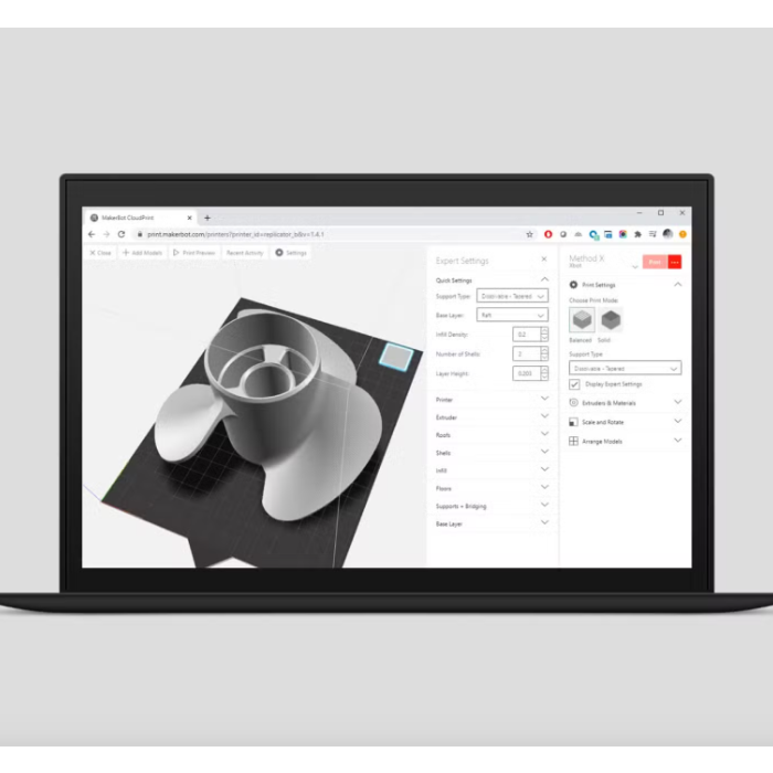 <h2>MakerBot CloudPrint</h2>