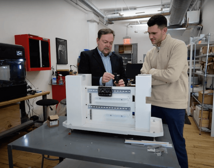 <div class="metafield-rich_text_field"><p>“What’s good about Method XL is that we slice it once, we get all the parts, and we run them in batches and it basically becomes short run production runs... One of the important things about prototypes is that you want to make sure that the fidelity of the prototype is going to match what you’re going to get in production. Otherwise, you can’t tell if the idea is bad or whether the prototype is just not matching what you want to do. So when we use Method XL, we know we’re going to get great ABS parts that we can match in injection moulding,”</p></div>